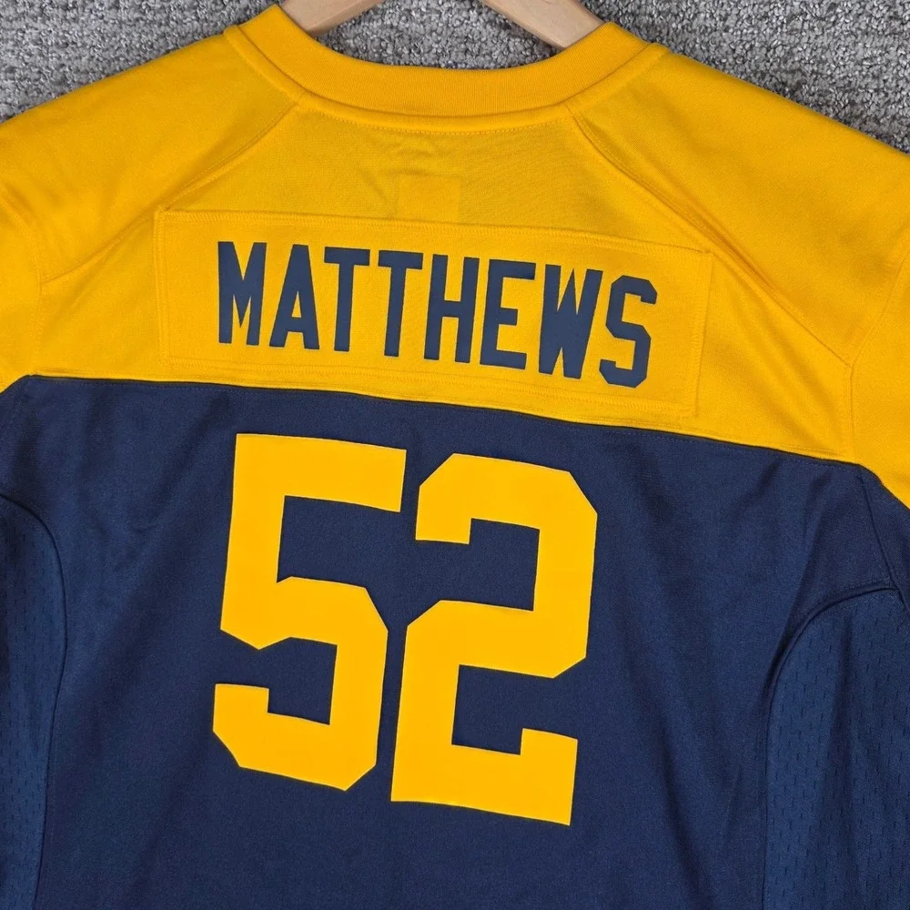 Alternate Nike Green Bay Packers‎ Clay Matthews Womens Jersey XL Blue On Field